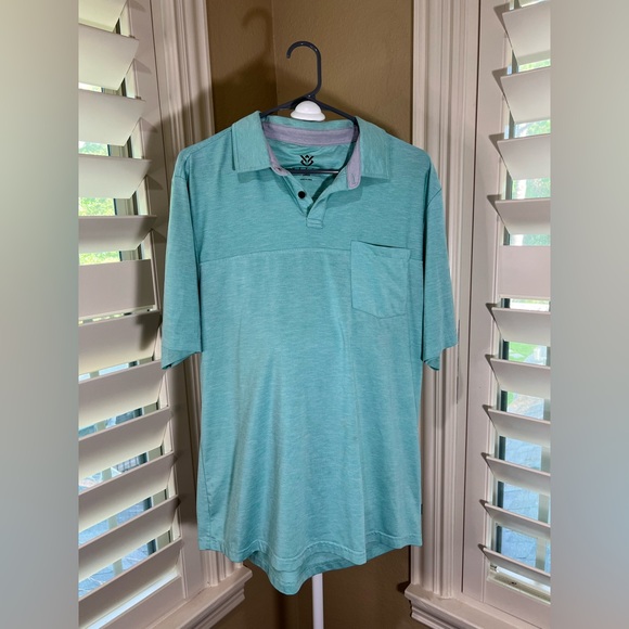 Teal Polo Shirt with Pocket - Picture 1 of 8